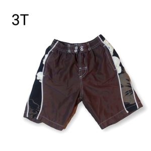 RS Surf brown tropical swim trunks